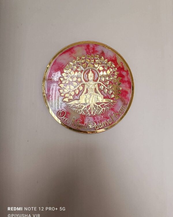 Om Mani Padme Hum resin wall art
